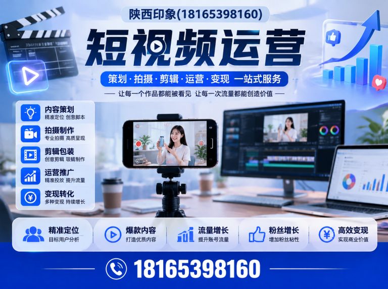 未央区短视频运营展示图